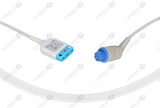 Datex Compatible ECG Trunk Cables - AHA - 3 Leads/Din Style 3-pin