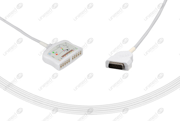 Marquette Compatible EKG Trunk Cable - AHA - No Resistance