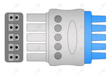 Siemens Compatible Reusable ECG Lead Wire - IEC - 5 Leads Snap