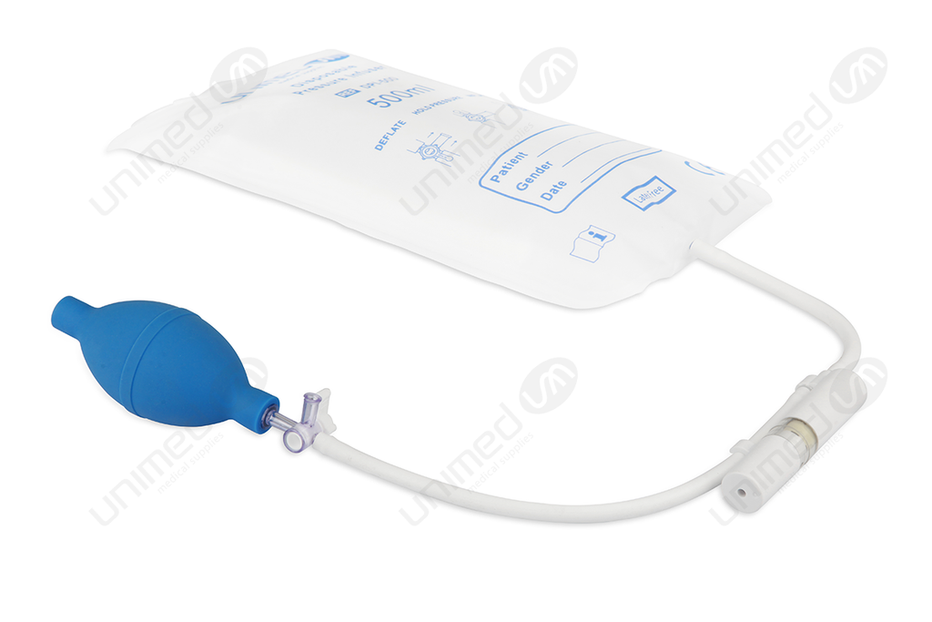 500ml pressure infusion bag pressure infuser with Pressure gauge - sinokmed